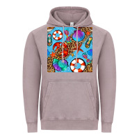 Vintage Zinc summer with leopard seamless pattern Vintage Hoodie - BundleAndBundleShop