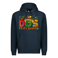 Navy I'm dos let's Fiesta Premium Hoodie - NancyCooperArtShop