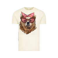Vintage Arctic mama bear with glasses and bandana Vintage Tee - Artiststas