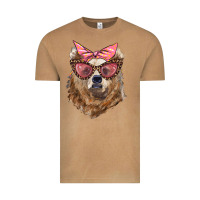 Vintage Camel mama bear with glasses and bandana Vintage Tee - Artiststas