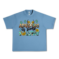Pebble Blue adulting is some bullshit Urban Heavy Tee - NancyCooperArtShop