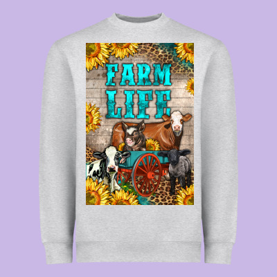 Western Farm Life Heavyweight Sweatshirt Designed By Lillyallendesigns