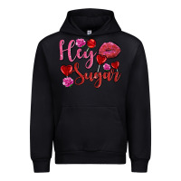 Black hey sugar with lips and candies olivia Urban Hoodie - OliviaCreatesArt