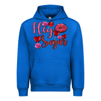 Cobalt hey sugar with lips and candies olivia Urban Hoodie - OliviaCreatesArt