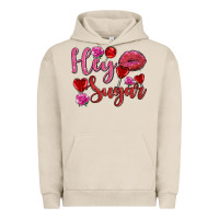 Pigment French Oak hey sugar with lips and candies olivia Urban Hoodie - OliviaCreatesArt