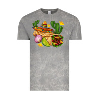 Cloud Rock burrito  with sombrero and union with cactus Vintage Tee - AdoDesignShop