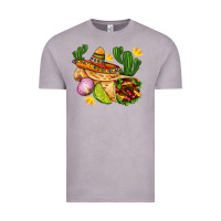 Vintage Zinc burrito  with sombrero and union with cactus Vintage Tee - AdoDesignShop