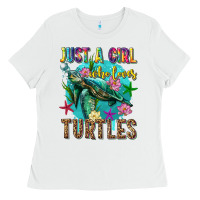 Just A Girl Who Loves Turtles Ladies Tee | Teevron