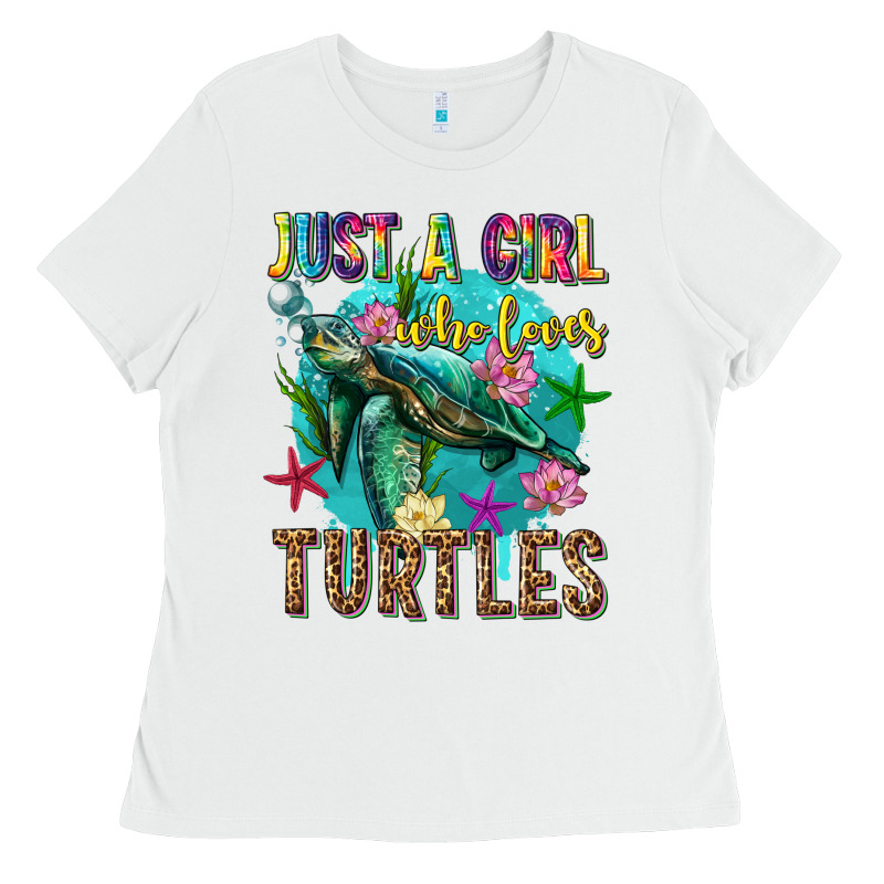 Just A Girl Who Loves Turtles Ladies Tee by texasbilliewilder | Teevron