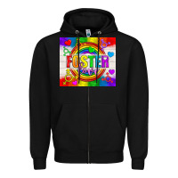 Black Foster Love LGBTQ+ Tumbler Zipper Hoodie - BundleAndBundleShop