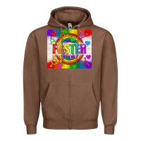 Chestnut Foster Love LGBTQ+ Tumbler Zipper Hoodie - BundleAndBundleShop