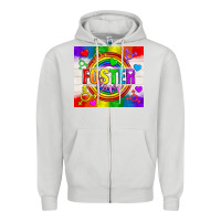 Dove Grey Foster Love LGBTQ+ Tumbler Zipper Hoodie - BundleAndBundleShop