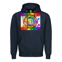 Navy Foster Love LGBTQ+ Tumbler Zipper Hoodie - BundleAndBundleShop