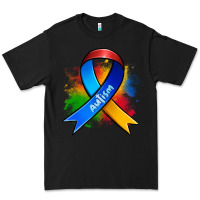 Black autism ribbon Premium Tee - Zillion Design Studio