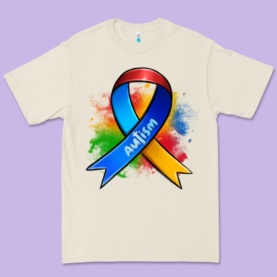 Autism Ribbon Premium Tee Designed By Zillion Design Studio