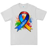 Dove Grey autism ribbon Premium Tee - Zillion Design Studio