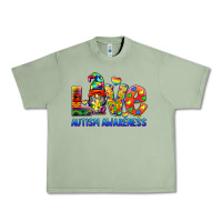 Oil Green autism awareness love Urban Heavy Tee - BarkalooDesign