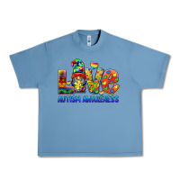 Pebble Blue autism awareness love Urban Heavy Tee - BarkalooDesign