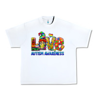 White autism awareness love Urban Heavy Tee - BarkalooDesign