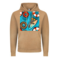 Vintage Camel koala at the pool seamless pattern Vintage Hoodie - BundleAndBundleShop