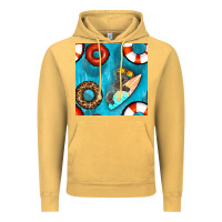 Vintage Mustard koala at the pool seamless pattern Vintage Hoodie - BundleAndBundleShop