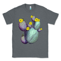 Charcoal Heather Opunthia Santa Rita Cacti Classic Tee - LillyAllenDesigns