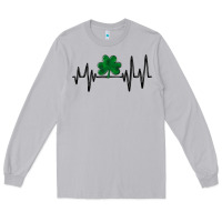 Moon Dust shamrock heartbeat Long Sleeve Tee - MaliasSmallBusiness