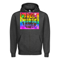 Charcoal Heather Free Nurse Hugs LGBTQ+ Tumbler Zipper Hoodie - BundleAndBundleShop