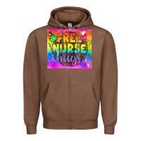 Chestnut Free Nurse Hugs LGBTQ+ Tumbler Zipper Hoodie - BundleAndBundleShop