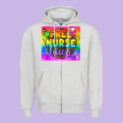 Free Nurse Hugs Lgbtq+ Tumbler Zipper Hoodie Designed By Bundleandbundleshop