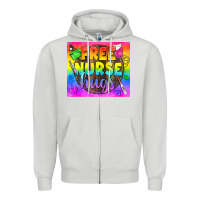 Dove Grey Free Nurse Hugs LGBTQ+ Tumbler Zipper Hoodie - BundleAndBundleShop