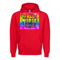 Red Free Nurse Hugs LGBTQ+ Tumbler Zipper Hoodie - BundleAndBundleShop