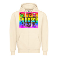 Sandshell Free Nurse Hugs LGBTQ+ Tumbler Zipper Hoodie - BundleAndBundleShop