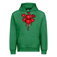 Emerald heart balloons olivia Urban Hoodie - OliviaCreatesArt