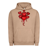 Pigment Burro heart balloons olivia Urban Hoodie - OliviaCreatesArt