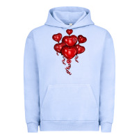 Pigment Grape Ice heart balloons olivia Urban Hoodie - OliviaCreatesArt