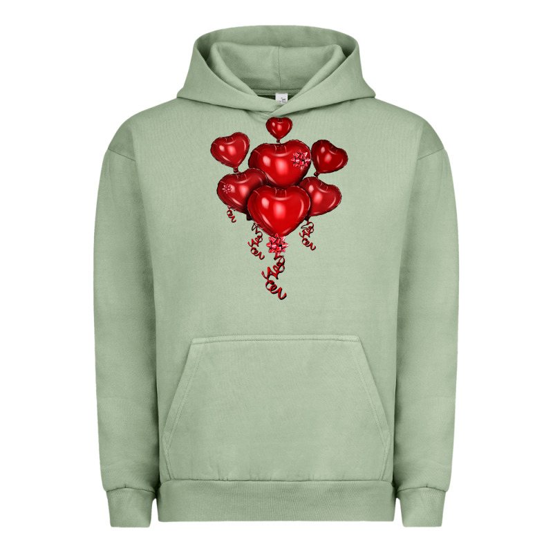 Heart Balloons Olivia Urban Hoodie by OliviaCreatesArt | Teevron