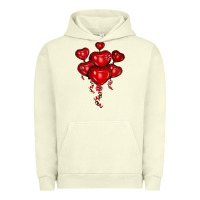 Pigment Pistachio heart balloons olivia Urban Hoodie - OliviaCreatesArt