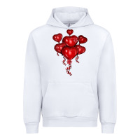 White heart balloons olivia Urban Hoodie - OliviaCreatesArt