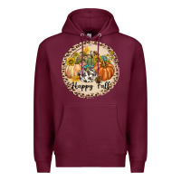 Burgundy Happy Fall Premium Hoodie - texasbilliewilder