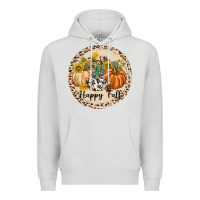 Dove Grey Happy Fall Premium Hoodie - texasbilliewilder