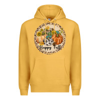 Mustard Happy Fall Premium Hoodie - texasbilliewilder