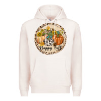 Pale Pink Happy Fall Premium Hoodie - texasbilliewilder
