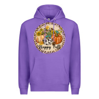 Purple Happy Fall Premium Hoodie - texasbilliewilder