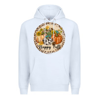 White Happy Fall Premium Hoodie - texasbilliewilder