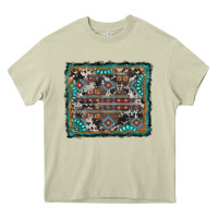 Aztec Background With Gemstone And Cowhide Heavy Core Tee | Teevron