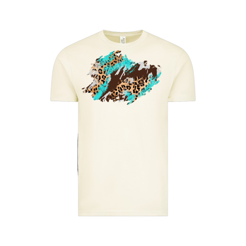 Cowhide Leopard Turquoise Patch Vintage Tee by AdoDesignShop | Teevron