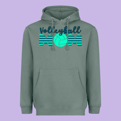 Volleyball Mom Heavyweight Hoodie Designed By Bettercallsaul
