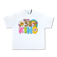 White always be kind Urban Heavy Tee - NancyCooperArtShop