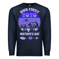 Navy Our First Baby Mama Mother s Day Premium Sweatshirt - Bettercallsaul
